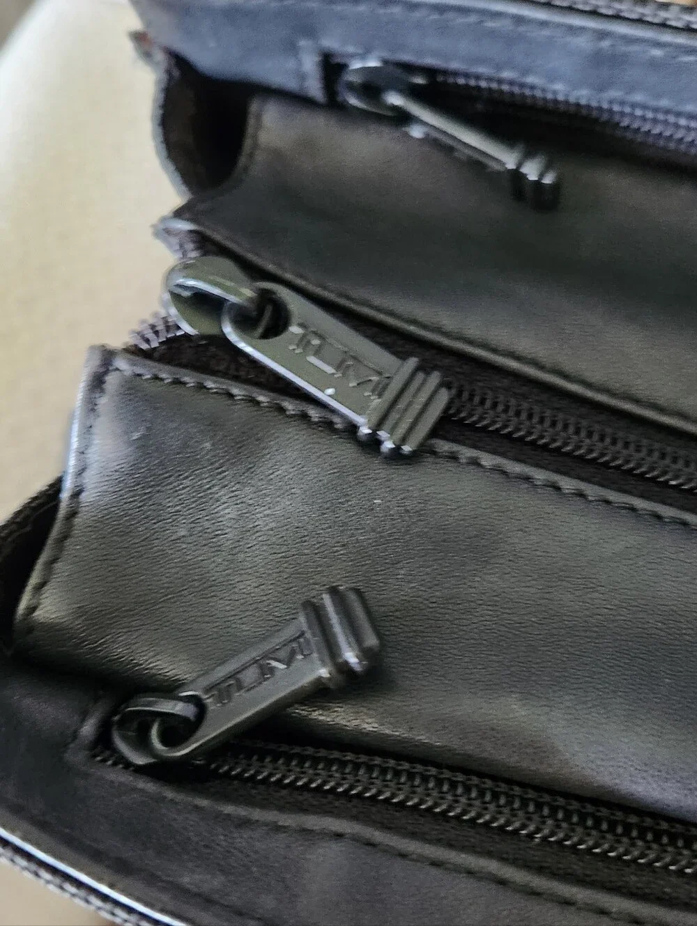 Tumi 43007D3 Ballistic Nylon Laptop Black Men's Briefcase with Shoulder Strap